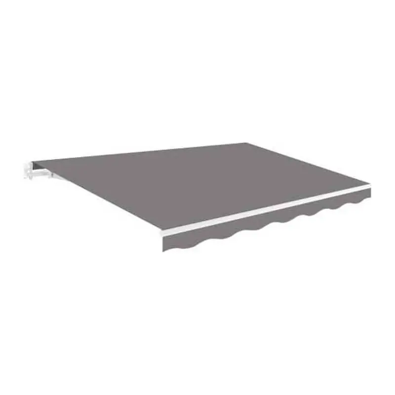Toldo manual aluminio smartsun 3 x 2,5 m gris ceniza polyester