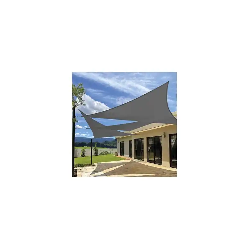Toldo vela sombreo triangular impermeable 3 x 3 x 3 m antracita