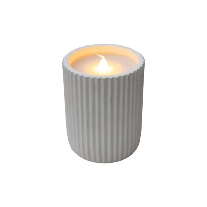 Vela dolo de cera y ceramica 20 lm luz efecto llama - Velas decorativas