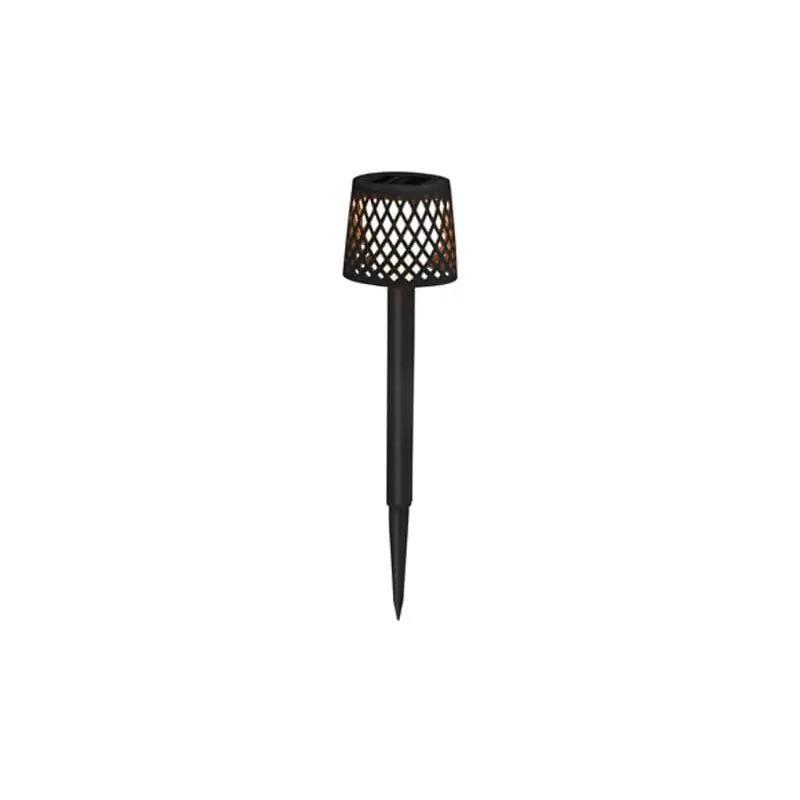 Baliza solar led gretita negra 39x7 cm 4 lm luz calida - Lámparas solares
