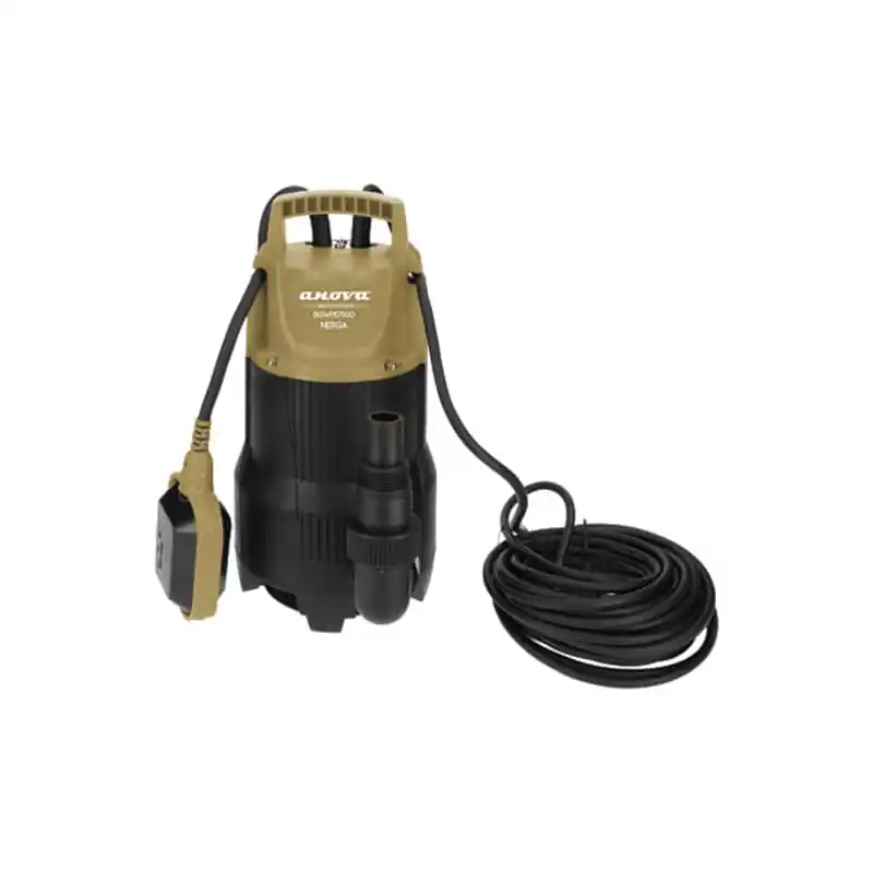 Bomba electrica sumergible aguas sucias 750 w fibra negra - Bomba de agua sucia