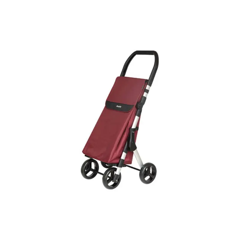 Carro compra plegable duett 4 ruedas muuvi burdeos - Carro de compra Play