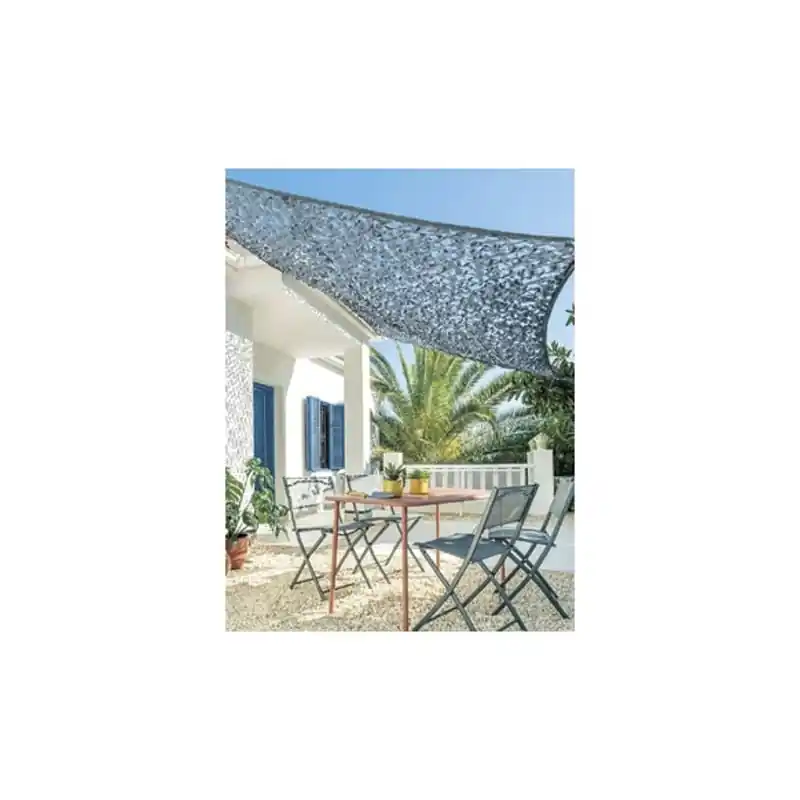 Toldo vela natuur sombreo rectangular camuflaje 2 x 3 m gris