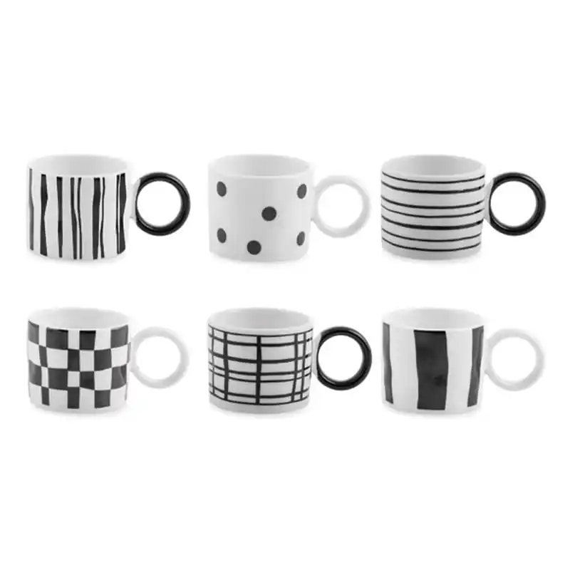 Taza cafe new bon china noir 9cl - Taza de caf?