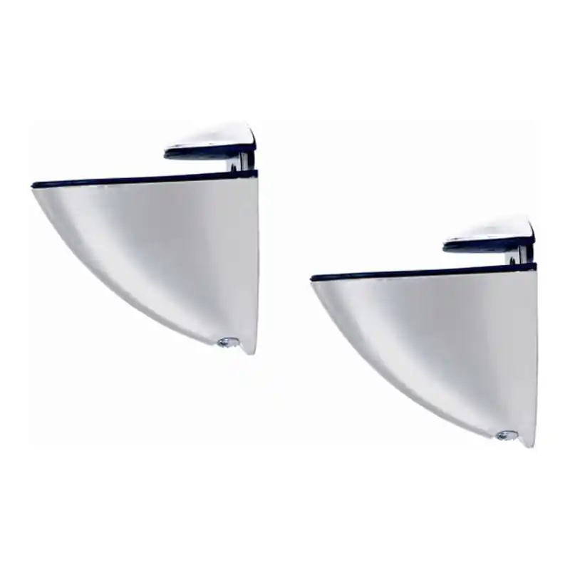 Soporte estante senior clip plata mate 1u 30+30kg - Soportes para baldas