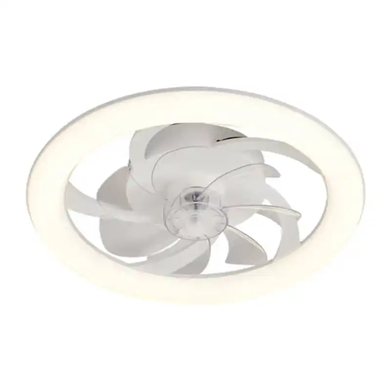 Ventilador de techo con plafon turbo air blanco 20w Ø50cm - Ventiladores de techo