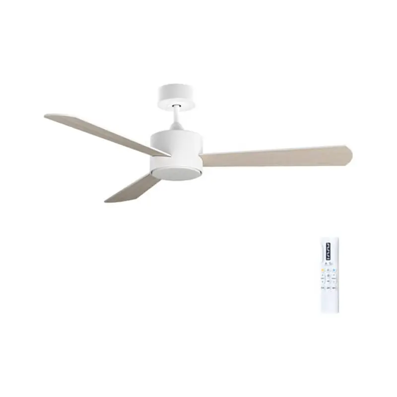 VENTILADOR DE TECHO ESPE BLANCO/MADERA Ø122CM 30W - Ventiladores de techo