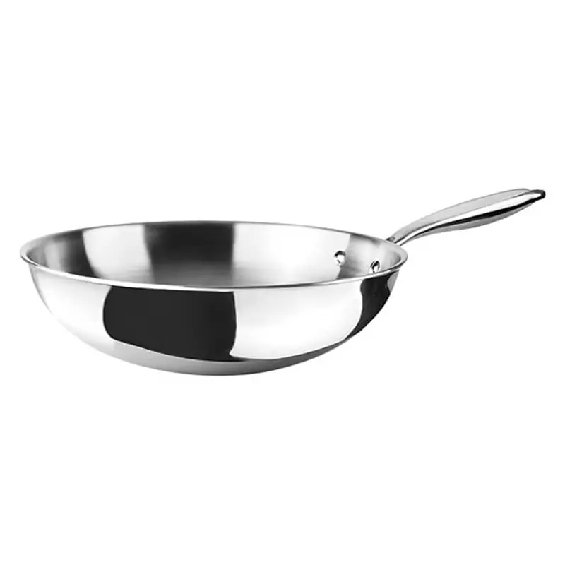 Wok tricapa triply natural 30 cm inox al
