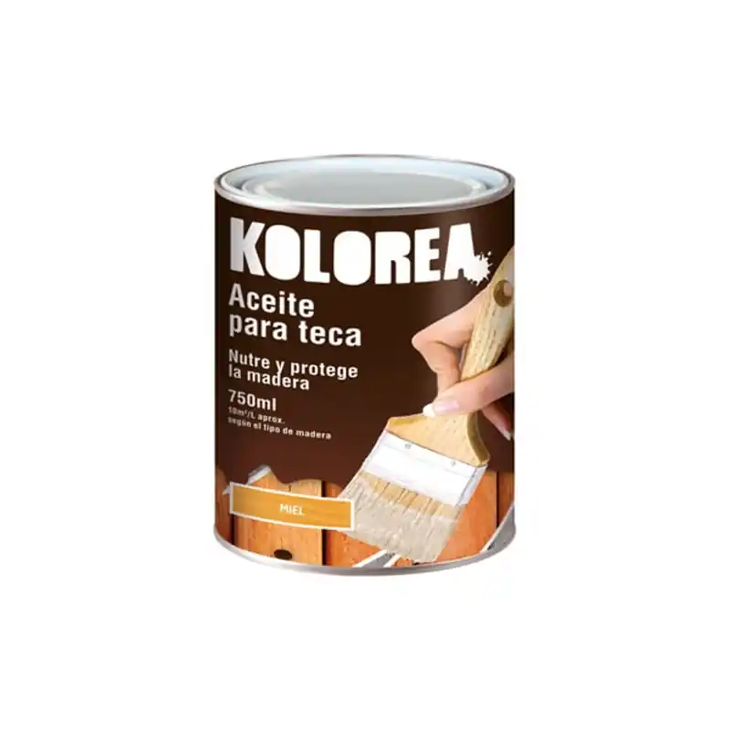 Aceite teca kolorea 750 ml miel - Aceite para madera