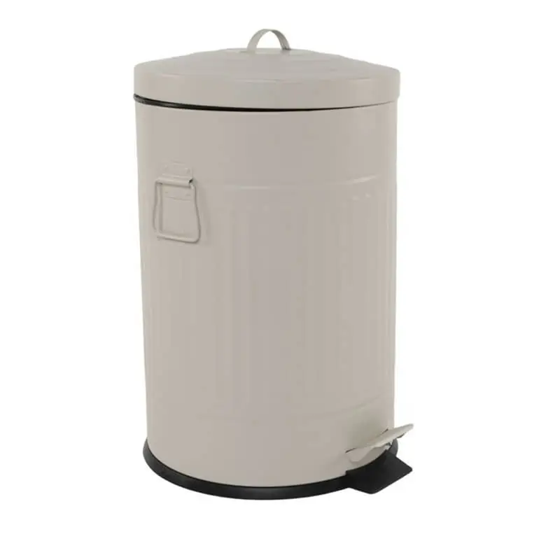 Cubo de basura retro 20 l natural - Cubos de basura