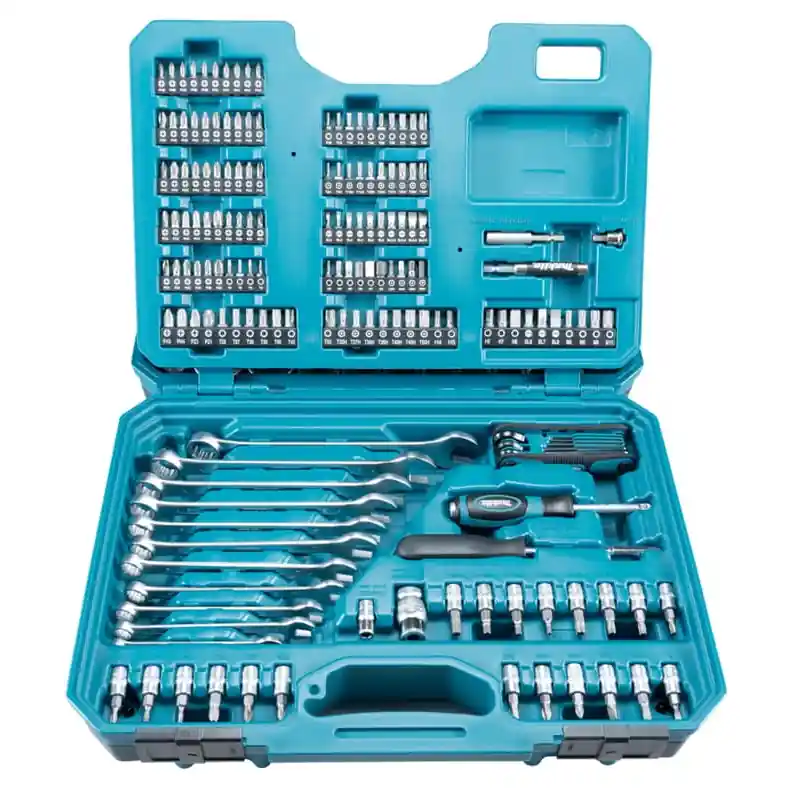 Set de herramienta makita manual+puntas+vasos 221pcs e-10883