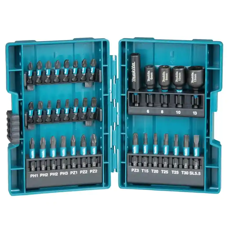 Estuche de puntas impact black makita 35 piezas b66880 - Juegos de herramientas