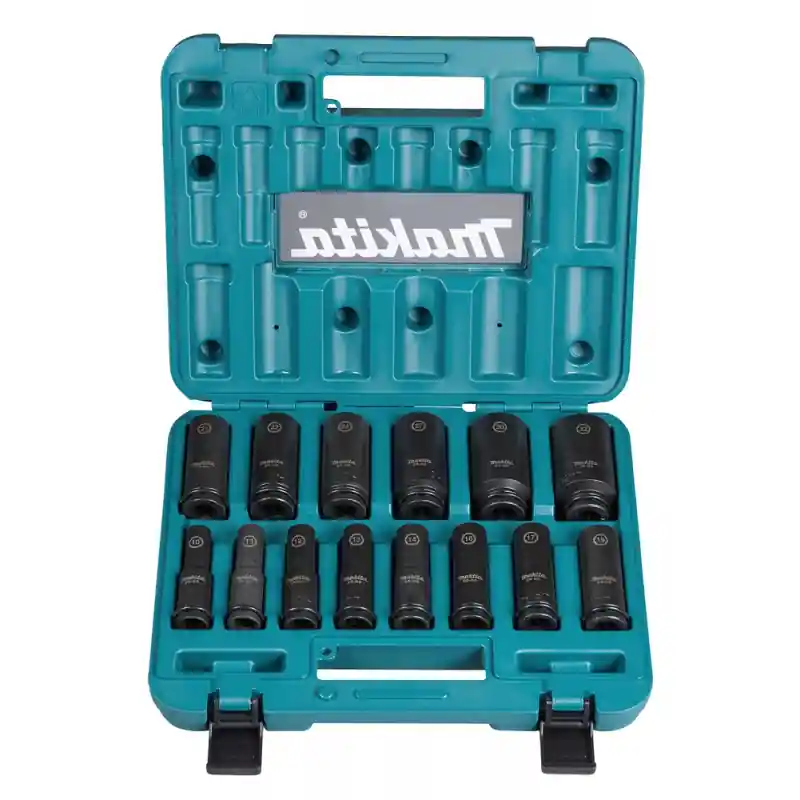 Estuche de llaves de vaso 1/2 14pcs makita e-16586