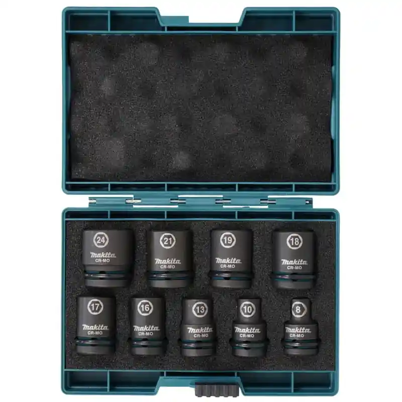 Estuche de llaves de vaso 9pcs makita e-16564