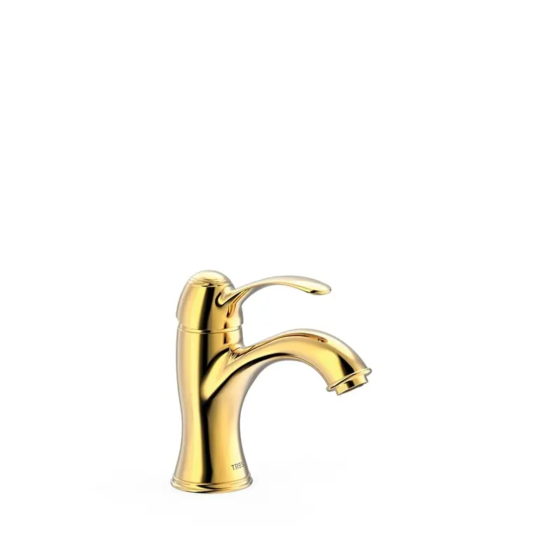 Grifo monomando lavabo tres clasic 160mm oro 24210301or - Griferia Classic-Tres