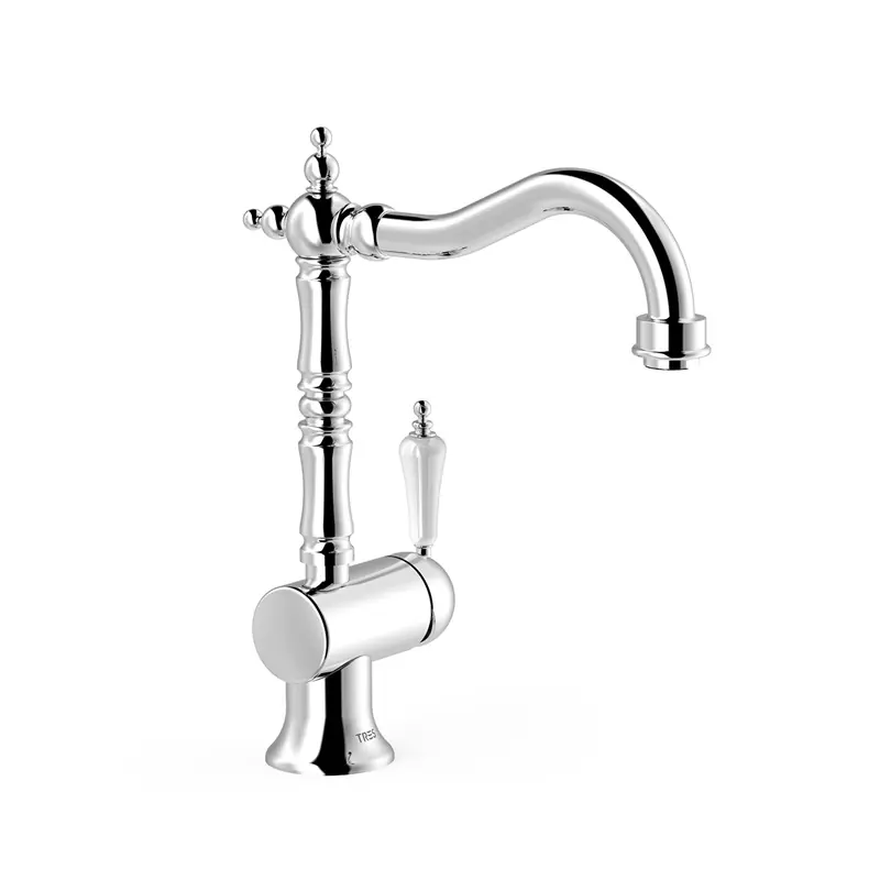 Grifo monomando tres clasic con maneta lateral para lavabo cromo 24210801 - Griferia Classic-Tres