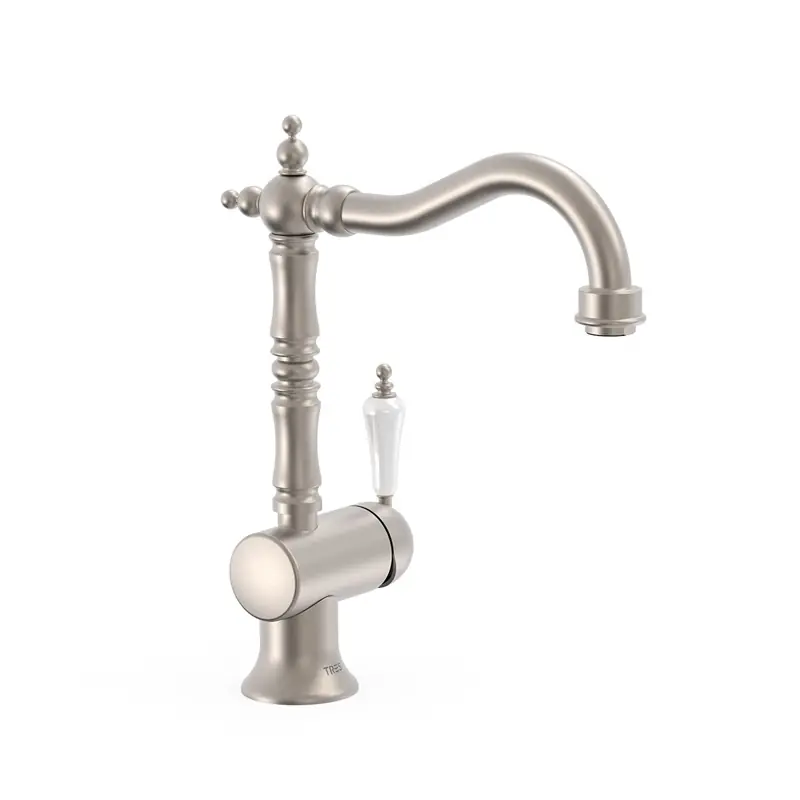 Grifo monomando tres clasic con maneta lateral para lavabo acero 4210801ac - Griferia Classic-Tres