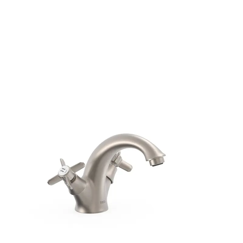 Grifo bimando tres clasic para lavabo acero 24210201ac - Griferia Classic-Tres