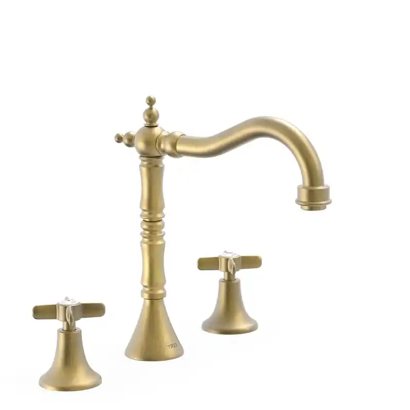 Grifo bimando de repisa tres clasic para lavabo-24210501lm