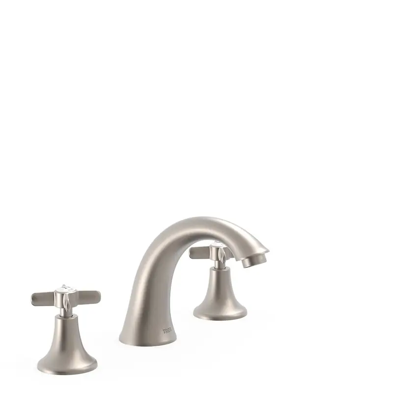 Grifo bimando de repisa tres clasic para lavabo acero 24210601ac - Griferia Classic-Tres