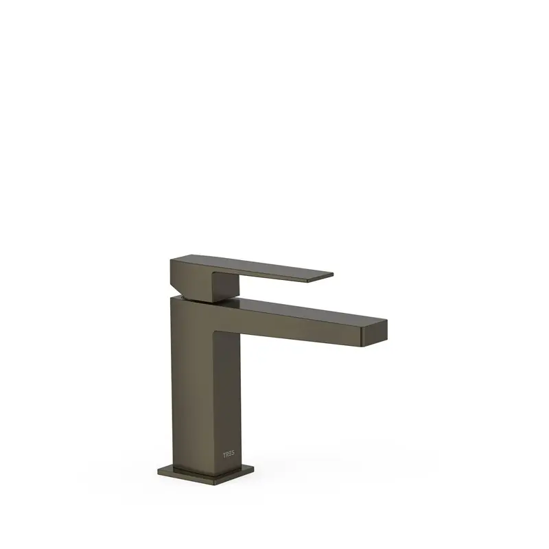 Monomando lavabo tres exclusive slim maneta 160 mm negro bronce-20210301kmb
