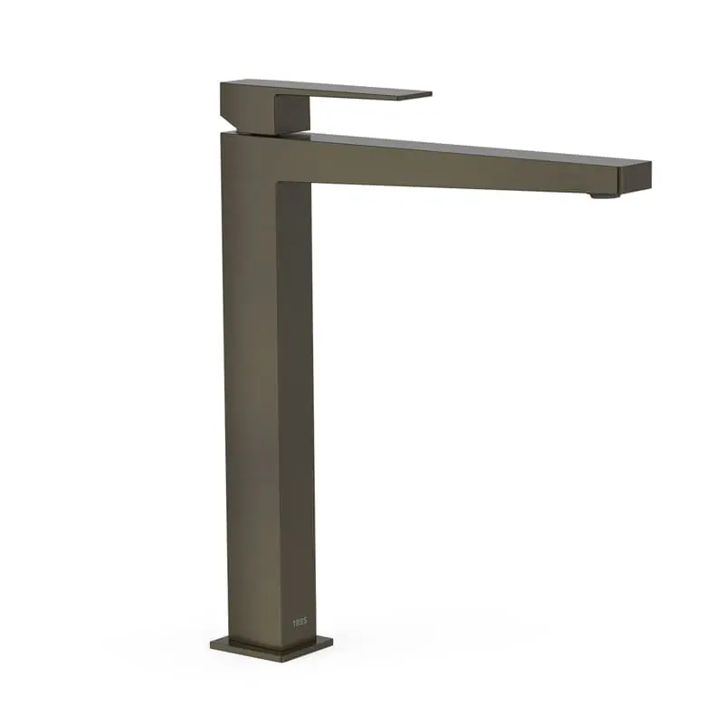 Monomando lavabo tres exclusive slim 327 mm negro bronce 20210305kmb - Griferia Slim-Tres