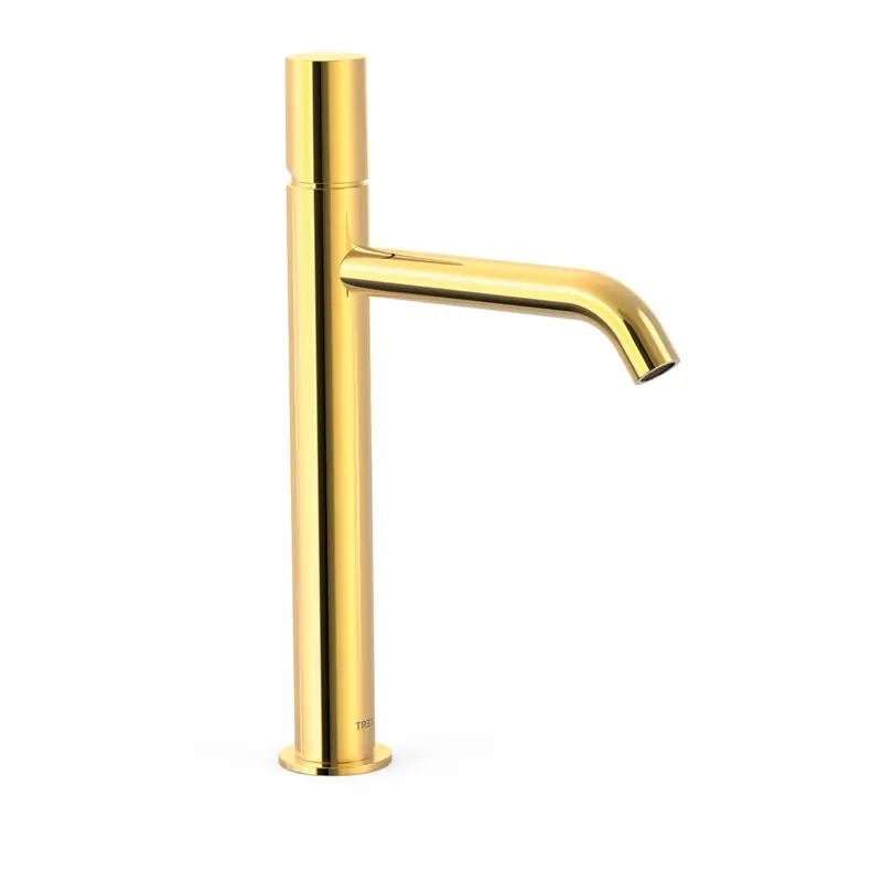 Monomando lavabo tres study alto 325mm oro-26130701or