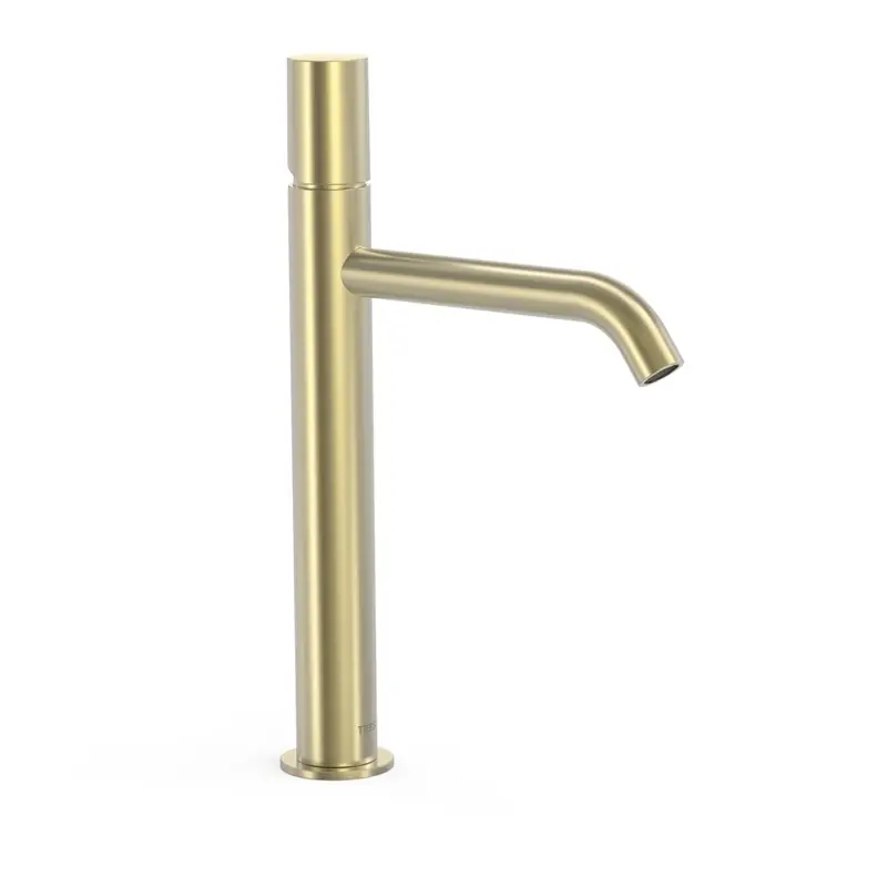 Monomando lavabo tres study alto 325mm cava dorado-26130701ca