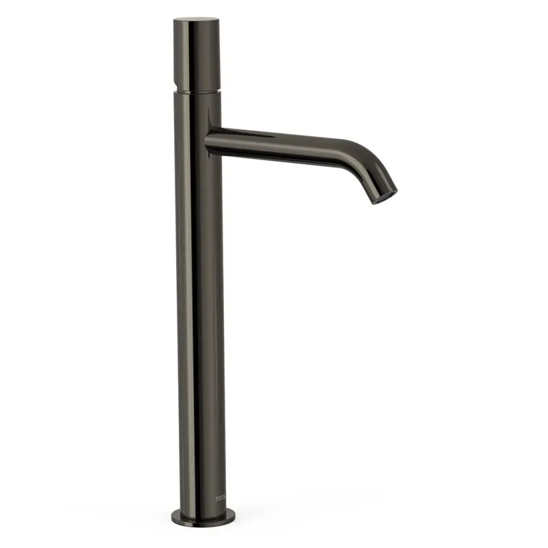 Monomando lavabo tres study alto 405mm negro metalizado-26130801km