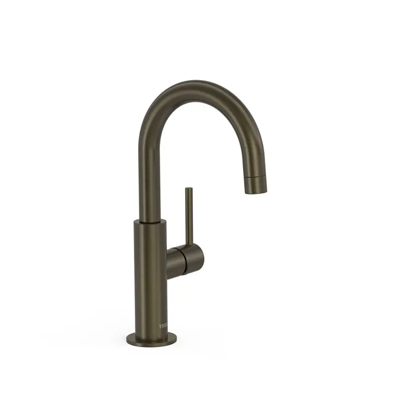 Monomando tres study con maneta lateral lavabo 275mm negro bronce 26290403kmb - STUDY TRES monomando lavabo curvo