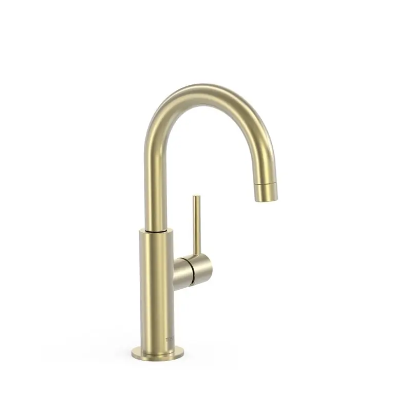 Monomando tres study con maneta lateral lavabo 275mm cava dorado 26290403ca - STUDY TRES monomando lavabo curvo