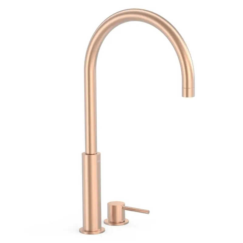 Monomando lavabo repisa tres exclusive study 453mm oro rosa mate-26110502opm