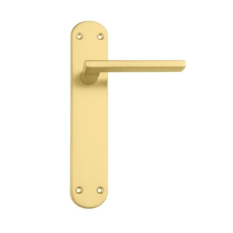 Manilla recta con placa ancha latÓn mate aluminio hierro - Manetas puertas