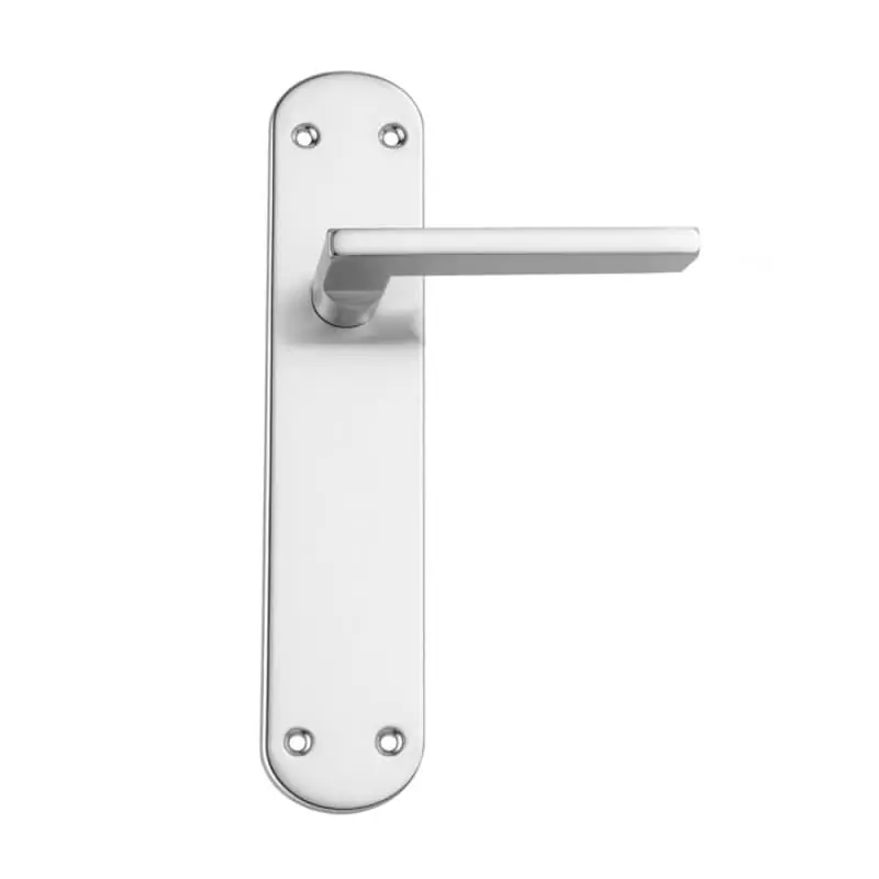 Manilla recta con placa ancha nÍquel mate aluminio hierro - Manetas puertas