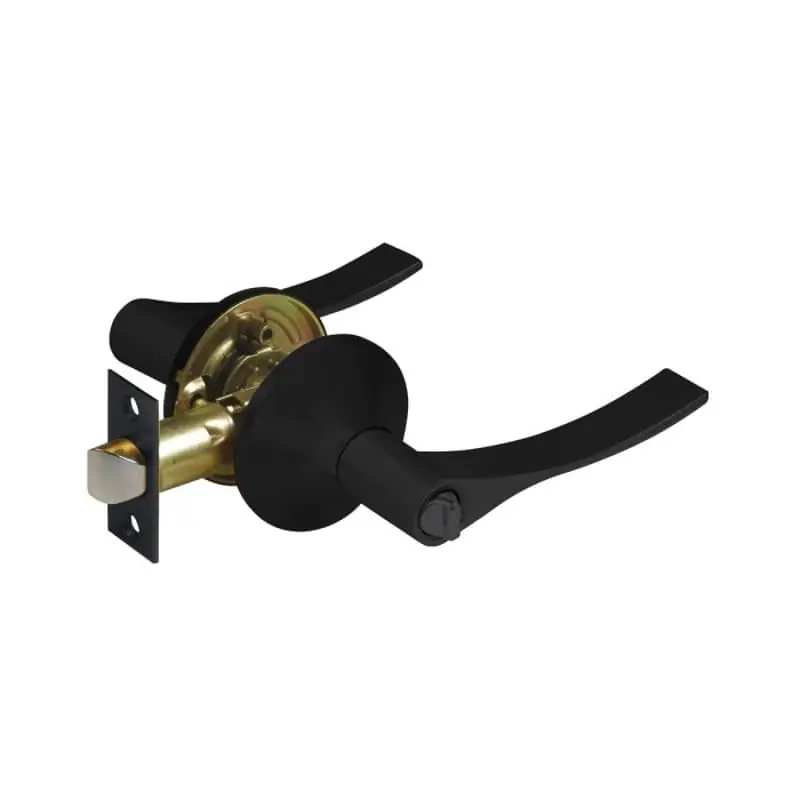 Pomo baÑo handlock manilla 65mm negro mate - Manetas puertas
