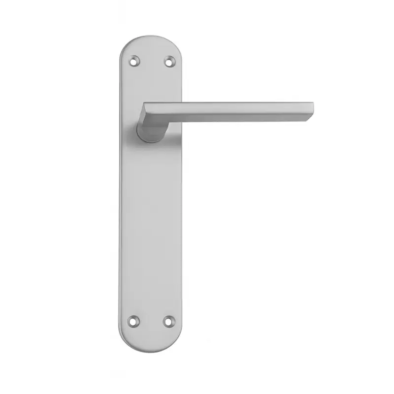Manilla recta con placa handlock nÍquel satÍn aluminio hierro - Manetas puertas