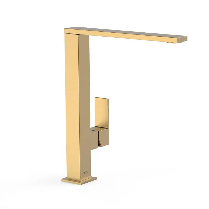 Cuadro grifo monomando tres alto con maneta lateral para lavabo-00648501om