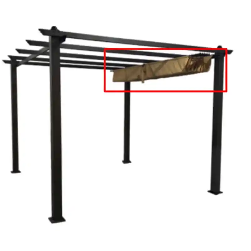 Toldo recambio para pergola corredera 3x4 m crudo p/pergola 23025738 - Cortinas para p?rgolas