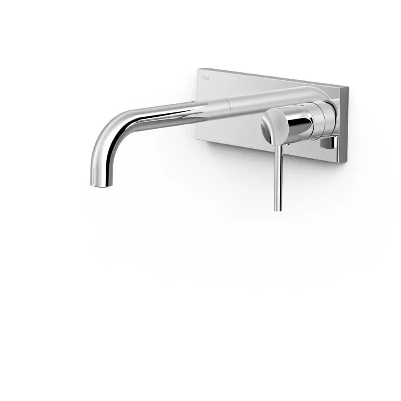 Monomando lavabo tres exclusive study empotrado 180mm cromo 26230031 - Griferia Tres Study empotrado