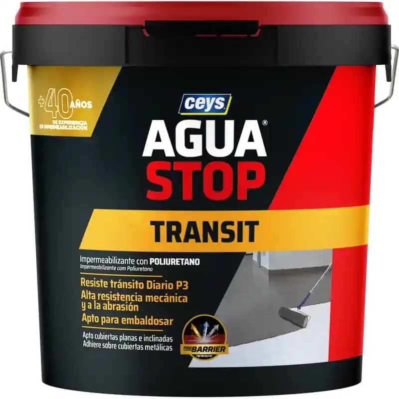 Impermeabilizante ceys aguastop transitable-embaldosado 20kg terracota