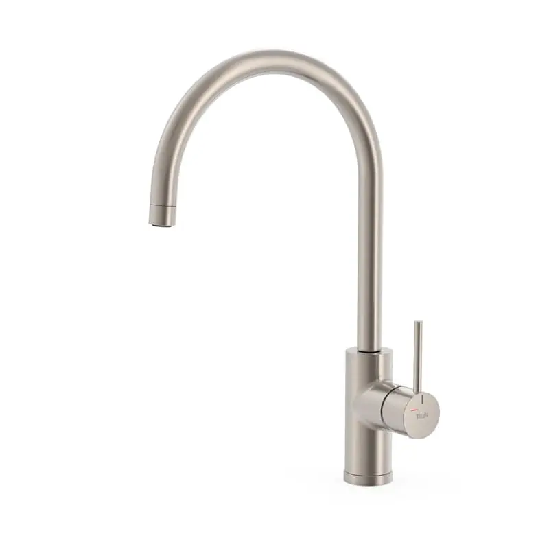 Monomando cocina tres exclusive fregadero curvo acero 23044005ac - Monomando cocina de repisa