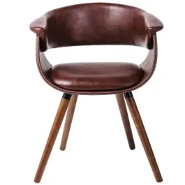 Silla con Reposabrazos Monaco Turrón - Kare Design
