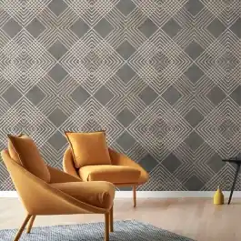 papel pintado geométrico Frames - LondonArt Wallpaper