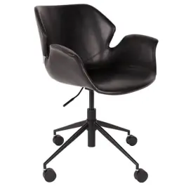 Silla de Oficina Nikki Negra - Zuiver