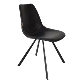 Silla Franky Negra - Dutchbone