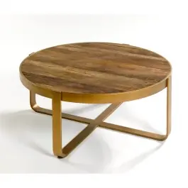 Mesa Centro Mid Oro - Crisal Decoracion
