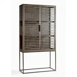 Vitrina Roble Grey - Crisal Decoracion
