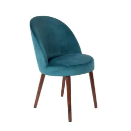 Silla Barbara Terciopelo Azul - Dutchbone