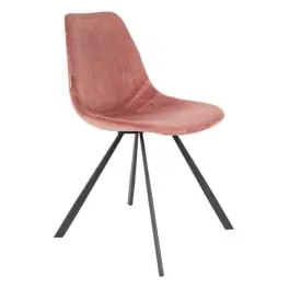 Silla Terciopelo Rosa Franky EXPO - Dutchbone