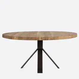 Mesa comedor redonda Jati hierro - Dareels